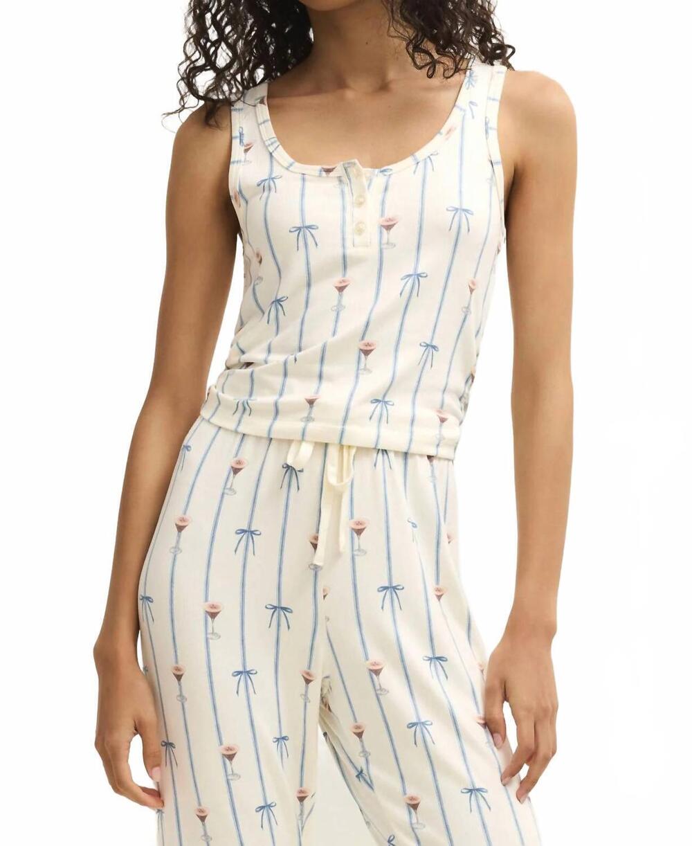 NEW Z SUPPLY lounge cozy espresso martini tank top in vanilla ice